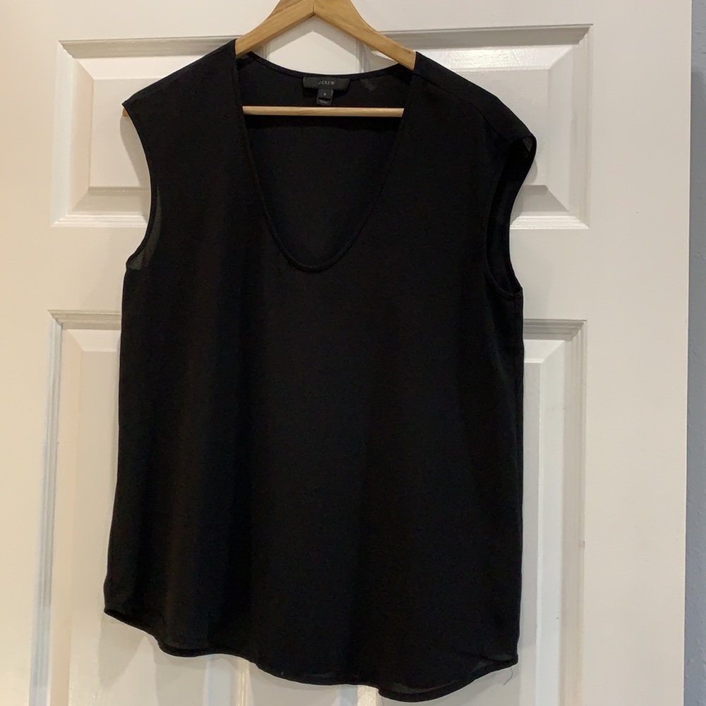 J. Crew Scoop Neck Dressy Tee